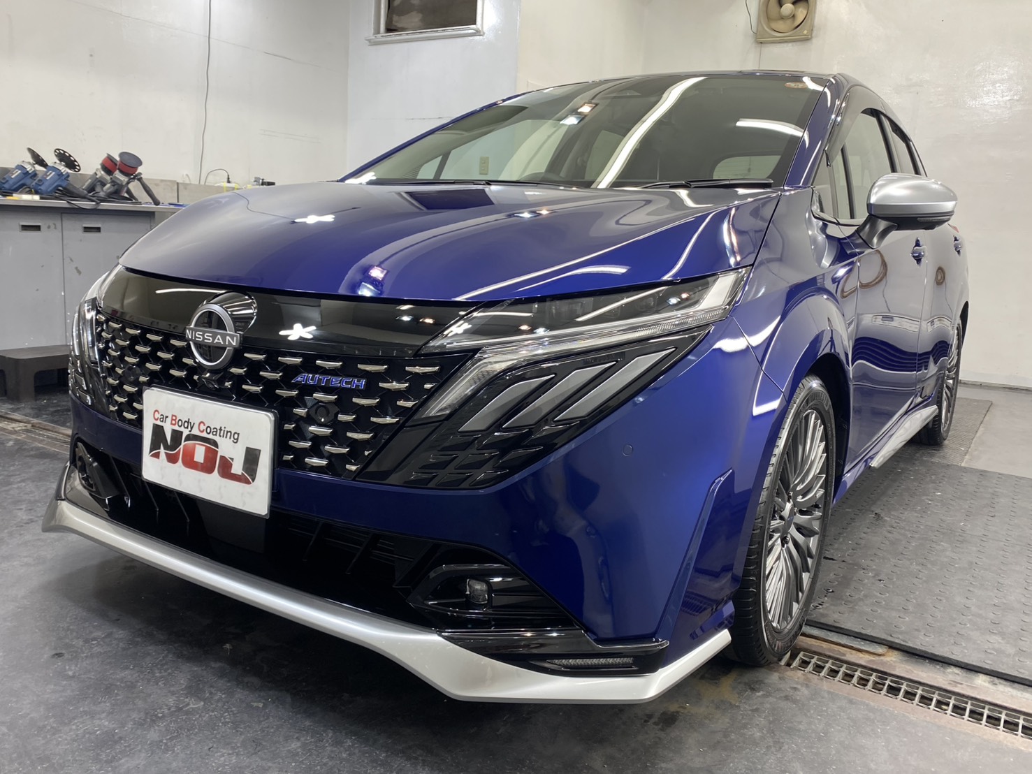 【大分市】日産オーラオーテックにセラミックコーティング１層+撥水層／NOJ大分店