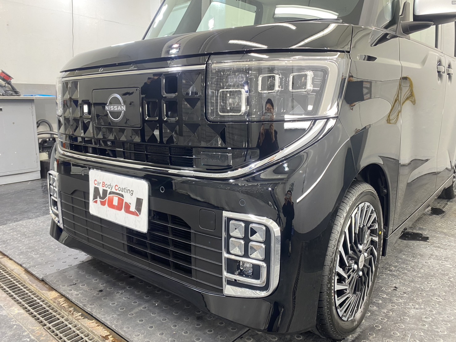 【新車施工】日産 ルークス オーテックロイヤルコーティング2層＋ガラス撥水コーティング全面